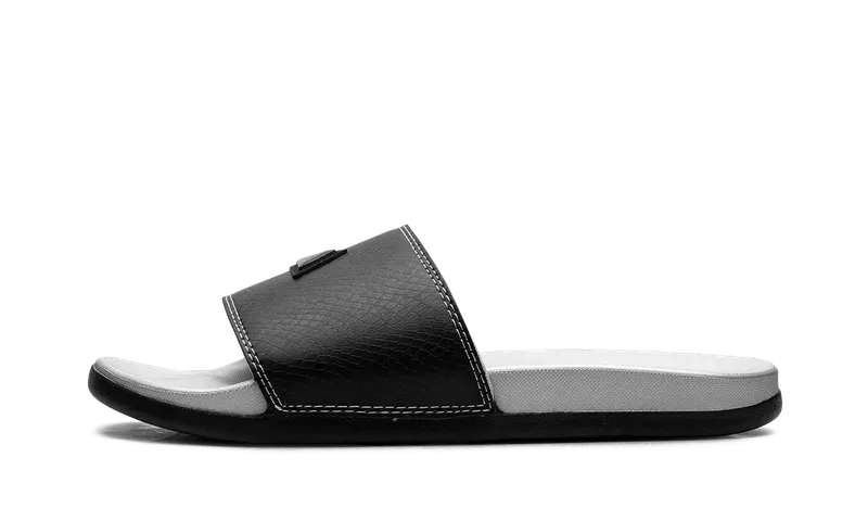 Adidas Adilette Comfort Slides “Core Black Silver Metallic” | JQ2254