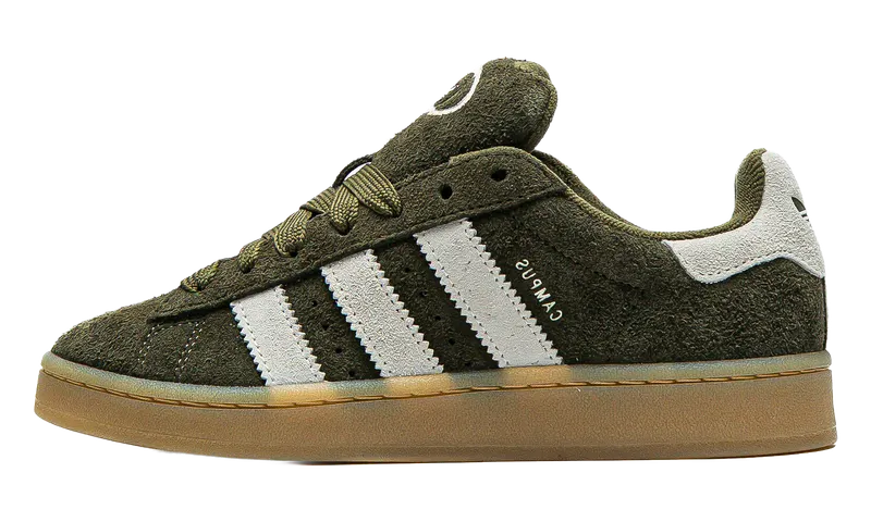 Adidas Campus 00s Medium Dark Khaki / Off White / Gum | JQ8355