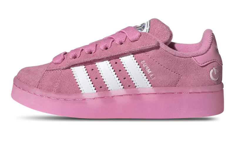 Adidas Campus 00s Led Lights Comfort Closure Elastic Lace Sneakers Kids Bliss Pink / Cloud White / Clear Pink | JS1280