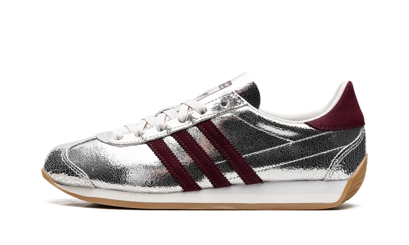Adidas Country OG Silver Metallic / Maroon / Off White | JQ5111