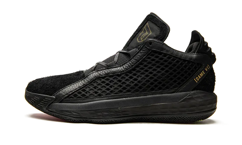 adidas Dame 6 Leather Black Gold | FV8627
