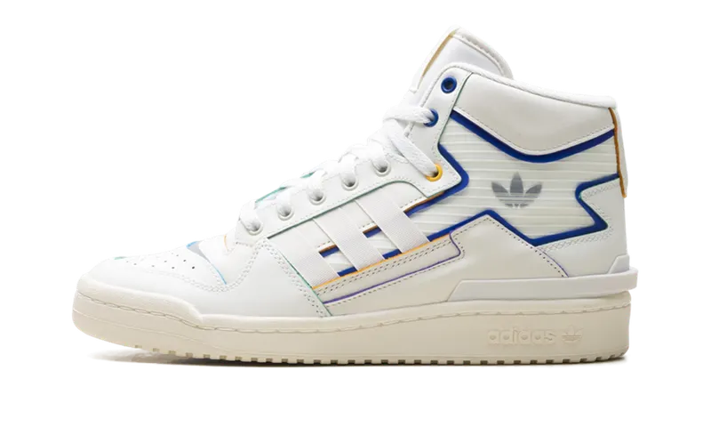 Adidas FORUM EXHIBIT MID “Blue” “Off White / Chalk White / Alumina” | HQ7099
