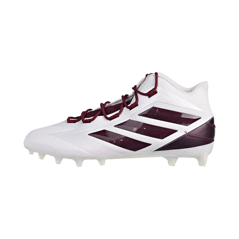 Adidas Freak Carbon Mid Cleats “Cloud White / Maroon / Collegiate Burgundy” | F97432