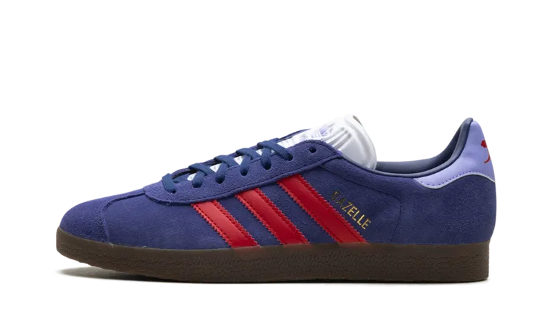 Adidas Gazelle “Arsenal F.C.” “Night Sky / Better Scarlet / Gum” | IH2630