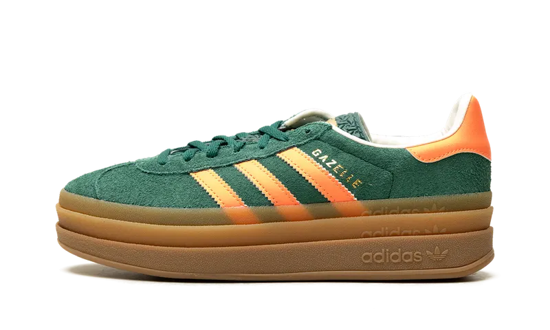 Adidas Gazelle Bold Kids Collegiate Green / Signal Coral / Cream White | JQ7408