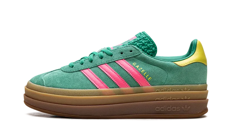 Adidas Gazelle Bold Court Green / Lucid Pink / Pure Sulfur | JH9668