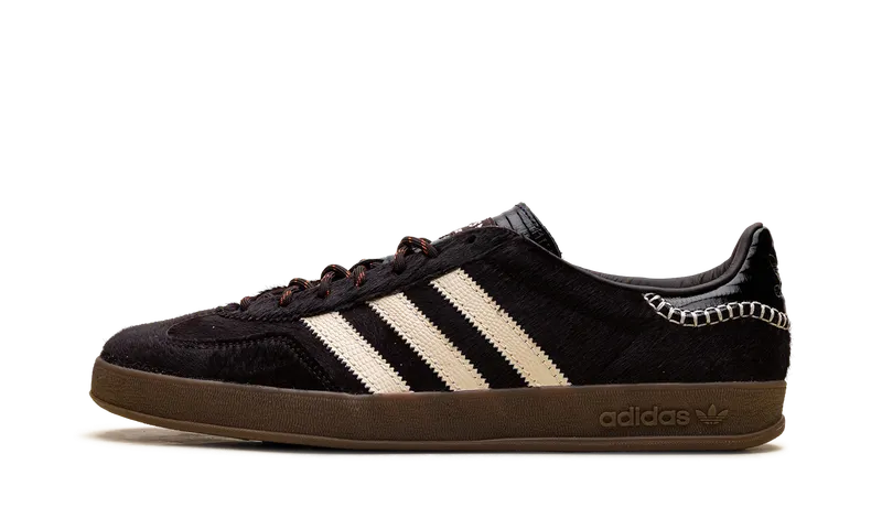 Adidas Gazelle Indoor “Wales Bonner – Pony Hair” “Core Black / Gum / Beige” | KK3640