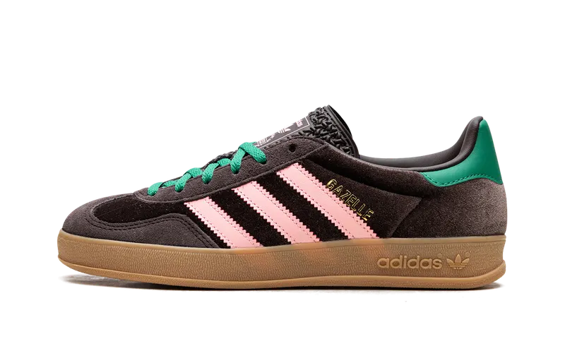 Adidas Gazelle Indoor Dark Brown / Glow Pink / Court Green | JI2714