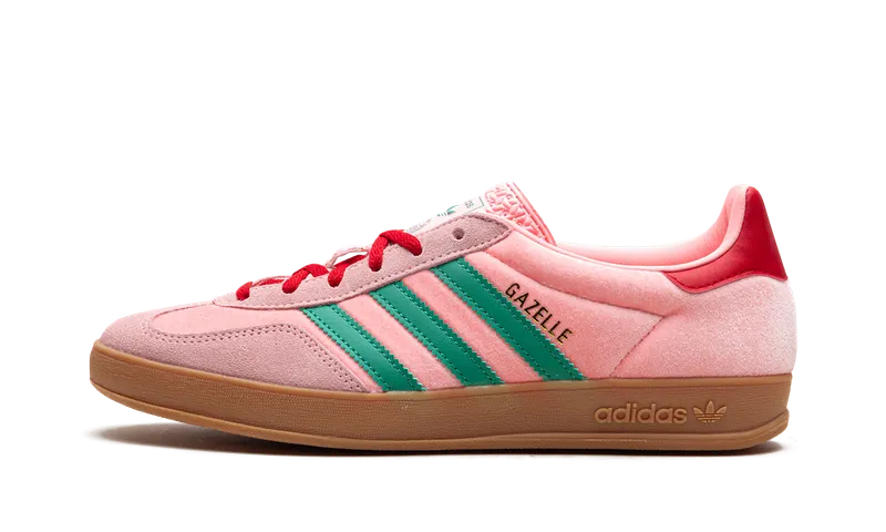 Adidas Gazelle Indoor Court Green / Glow Pink / Gum | JI2713
