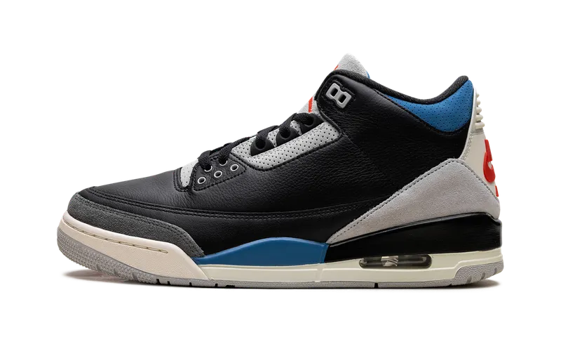 Air Jordan 3 “Rare Air” “Black/Chile Red/Neutral Grey/Military Blue/Coconut Milk” | IB8967-004