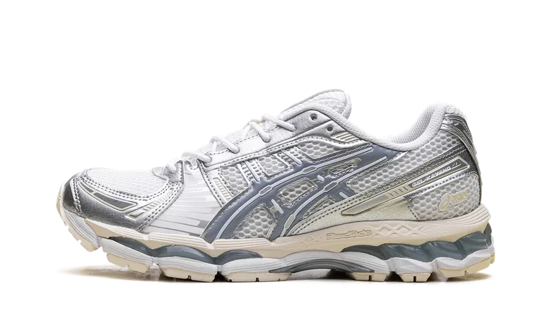 Asics Gel-Kayano 12.1 “Silver Ice Blue” “White / Metallic Silver / Beige” | 1203A759-101