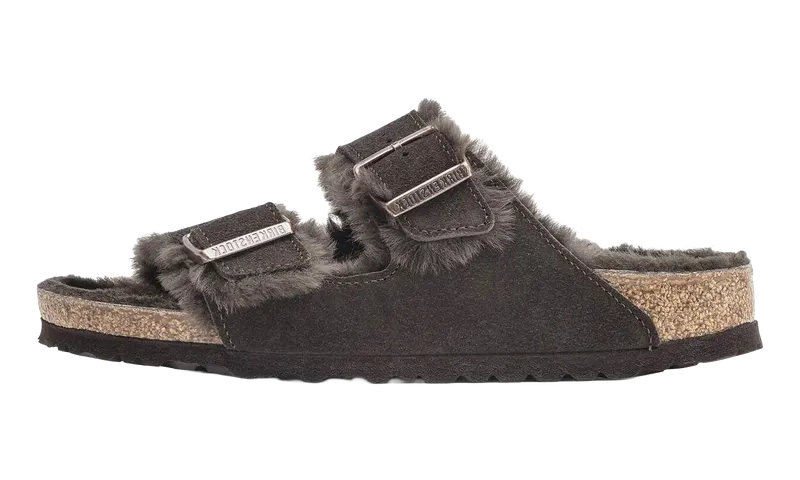 Birkenstock ARIZONA SHEARLING SUEDE LEATHER “Grey” | 1020566