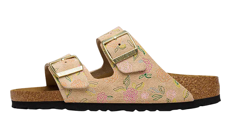 Birkenstock Arizona Suede Leather “Sandcastle Flower Print” | 1031694