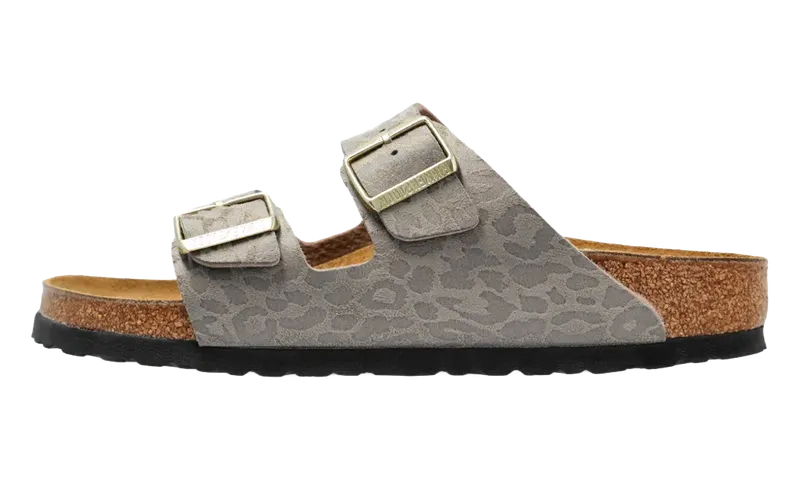 Birkenstock Arizona Synthetics “Leopard Grey Taupe” | 1031941