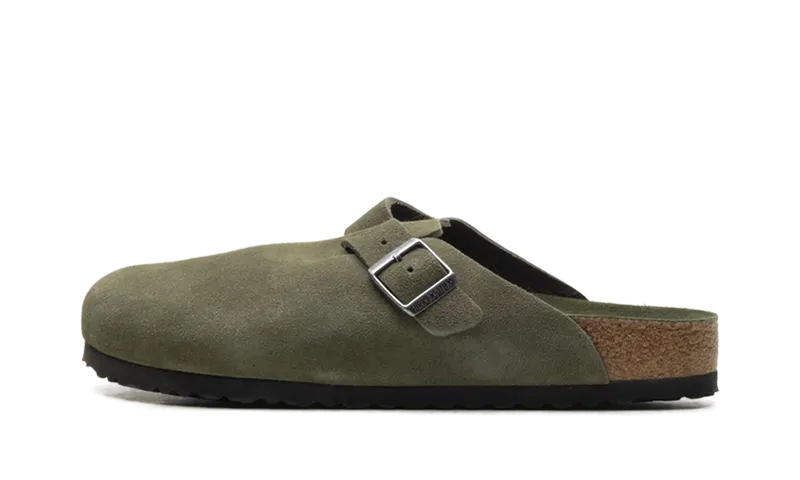 Birkenstock Boston BS Suede Leather “Olive” | 1030879