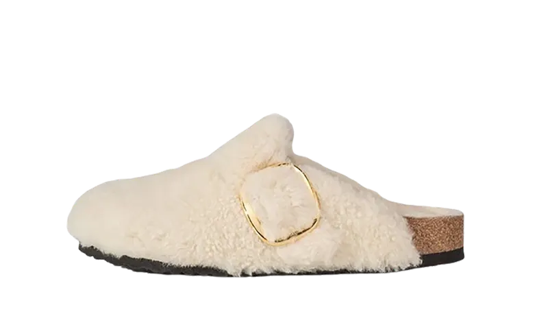 Birkenstock Boston Big Buckle Teddy “White” | 1025664