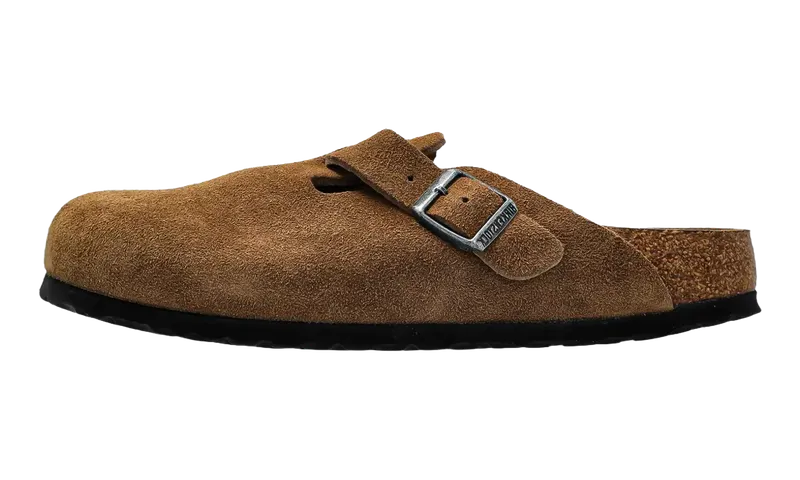 Birkenstock Boston Soft Footbed Suede Leather “Dark Tea Tonal – Narrow Width” | 1030861