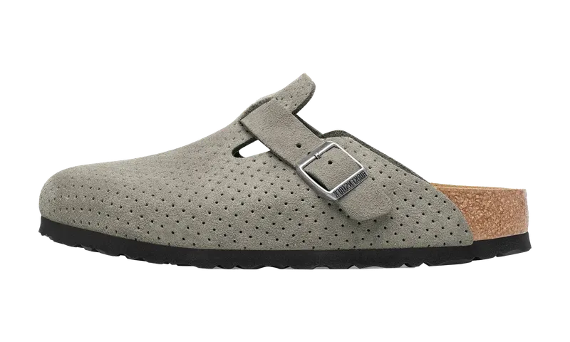 Birkenstock Boston Suede Embossed “Dotted Stone Coin” | 1027040