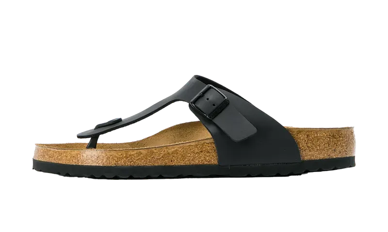 Birkenstock Gizeh Birko-Flor “Black (Regular/Wide)” | 0043691