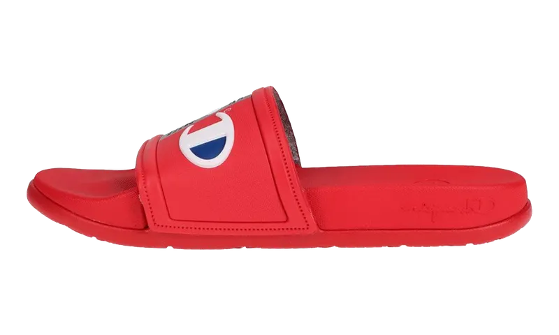 Champion IPO Squish Slides GS “Scarlet / White” | CP101052Y