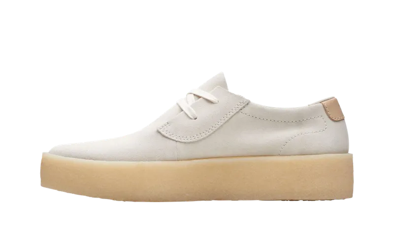 Clarks Ashcott Cup “Off White Suede” | 26172515