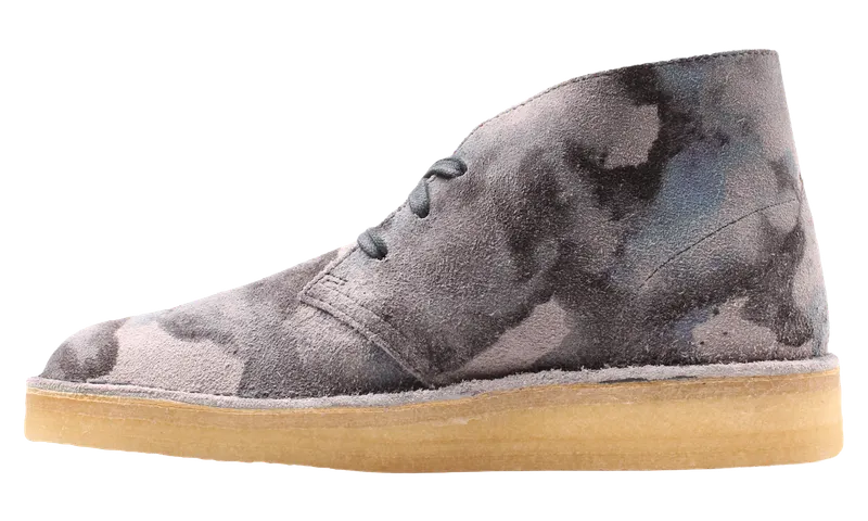 Clarks Desert Coal Camo Suede Chukka Boots “Blue” | 26160188