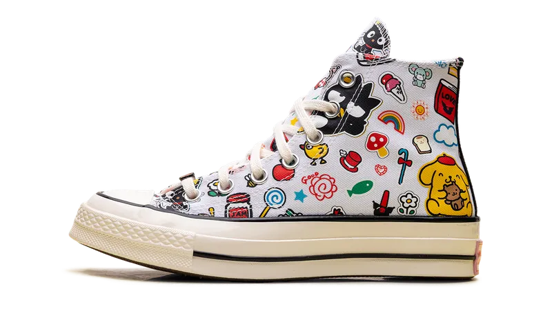 Converse Chuck 70 Hi “Hello Kitty Stickers” “White / Multicolor” | A17696C