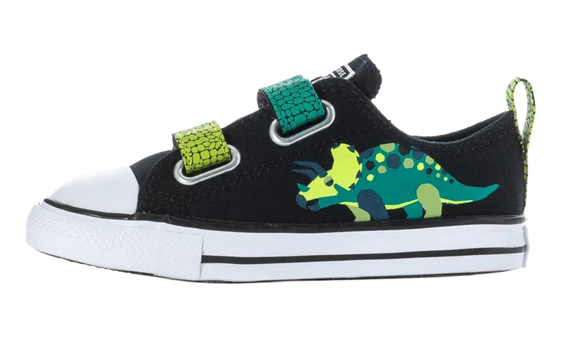 Converse Chuck Taylor All Star 2V TD “Dinos Black Neon Mantis Green” “Black/Neon/Green” | A15900F