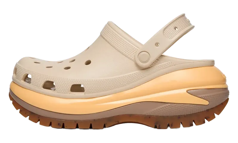 Crocs Classic Mega Crush Clog “Almond Tint Multi” | 207988-0LM