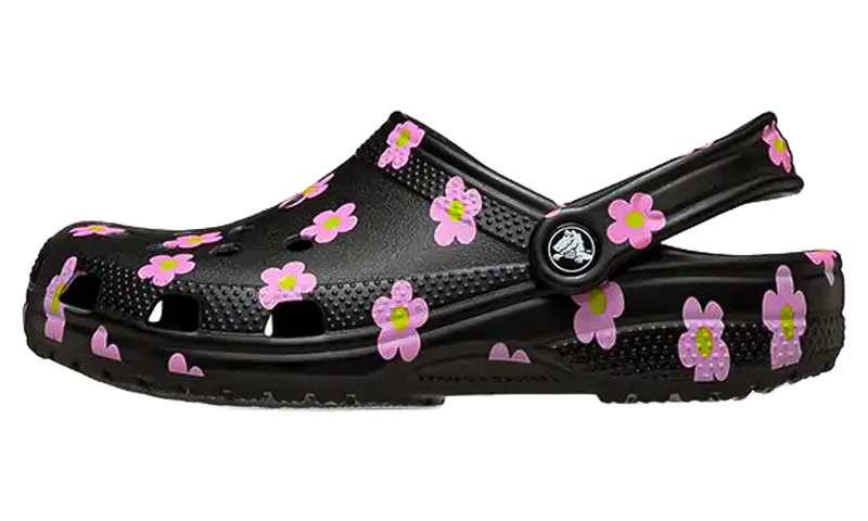 Crocs Flower Classic Clog TD “Black / Pink” | 212671-001