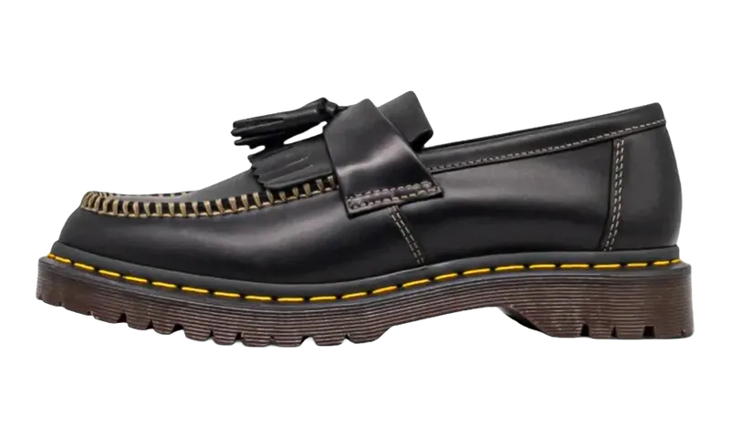 Dr Martens Adrian Orleans Leather Tassel Loafers “Black” | 42849001
