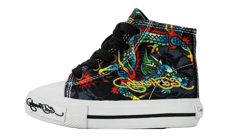 Ed Hardy Dragon Tattoo High Top TD “Black / White” | EH04066003