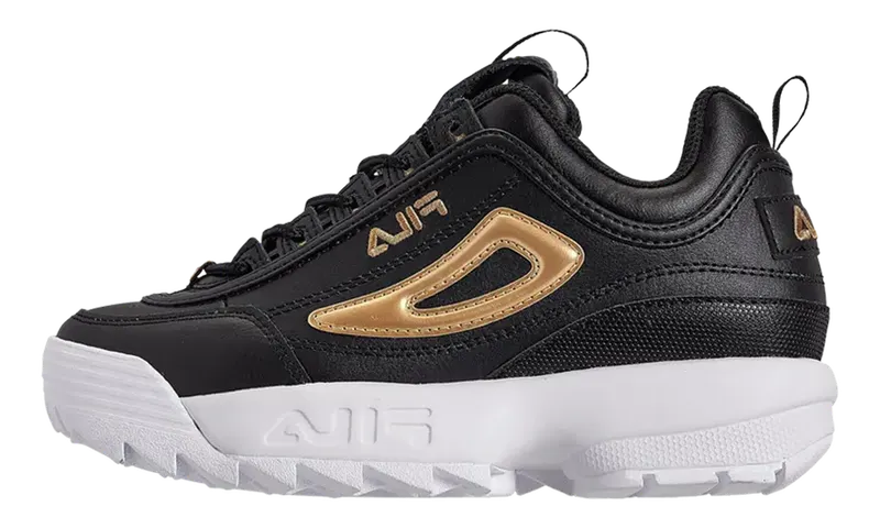Fila Disruptor 2 Metallic Flag “Metallic Flag – Black Metallic Gold” | 3FM00735-016