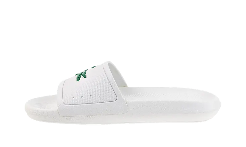 Lacoste Croco 119 1 CMA Slides “White/Green” | 7-37CMA0018
