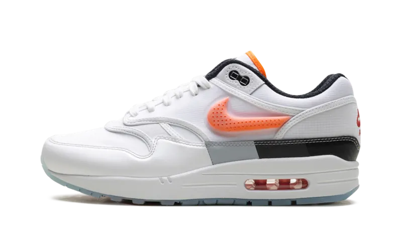 Nike Air Max 1 “Madden” “White/Hyper Crimson/Black” | HQ3503-100