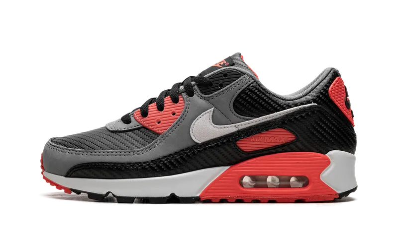 Nike Air Max 90 PRM (black / photon dust / cool grey) – HM9432-001 “Black/Cool Gray/Bright Crimson/Photon Dust” | HM9432-001