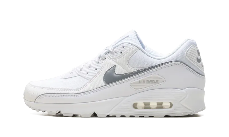 Nike Air Max 90 Premium “White Metallic Silver Reflective” | HV4517-100