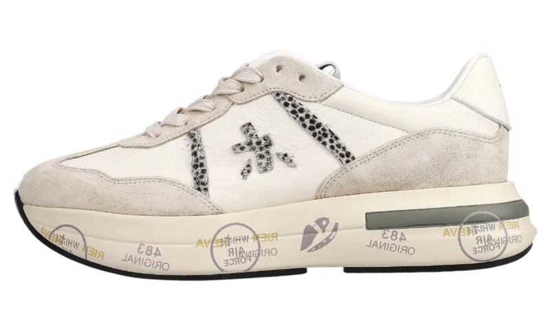 Premiata Cassie Lace-Up Sneakers “Cream / Beige” | CASSIE-7682
