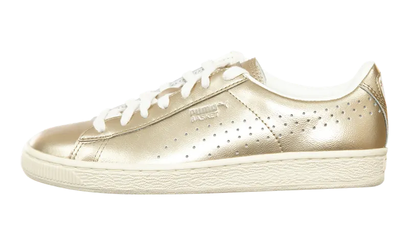Puma Basket Classic Citi Metallic “Silver Gold / Whisper White” “Metallic/Silver/Gold/Whisper White” | 364165-02
