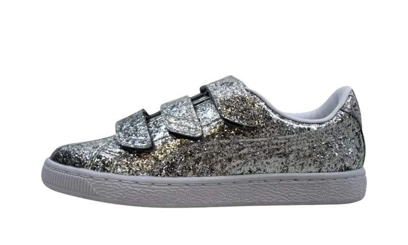 Puma Basket Starp Glitter “Silver” | 364070-01