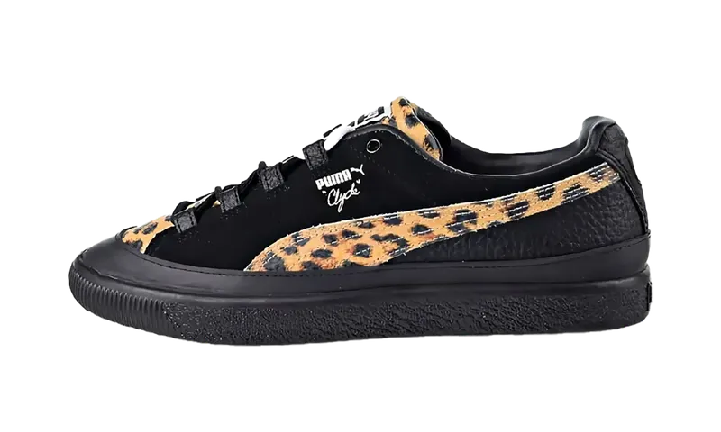 Puma Clyde RT “Volcom – Leopard Print Black” | 368146-02