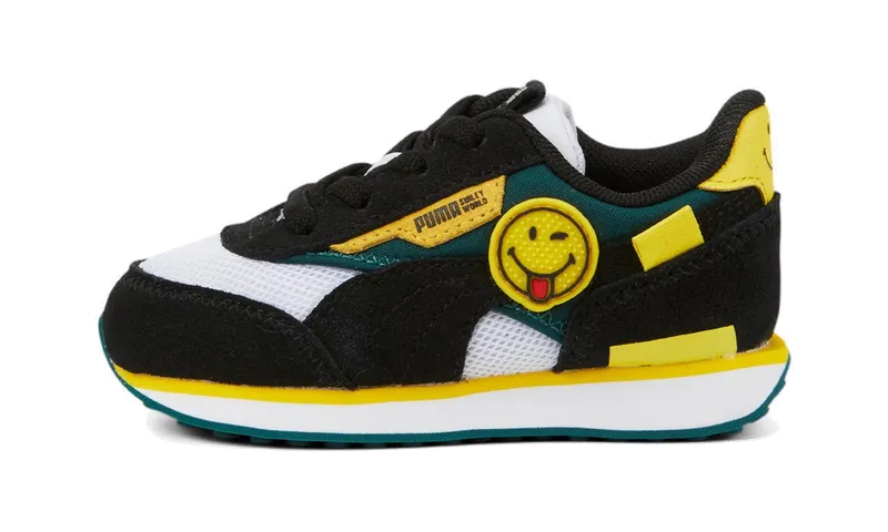 Puma Future Rider TD “Smiley World – Black Vibrant Yellow” | 386136-01