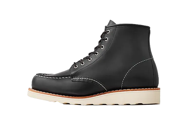 Red Wing Classic Moc 6 Inch Short Boot “Black Boundary” “Red/Black” | 3373