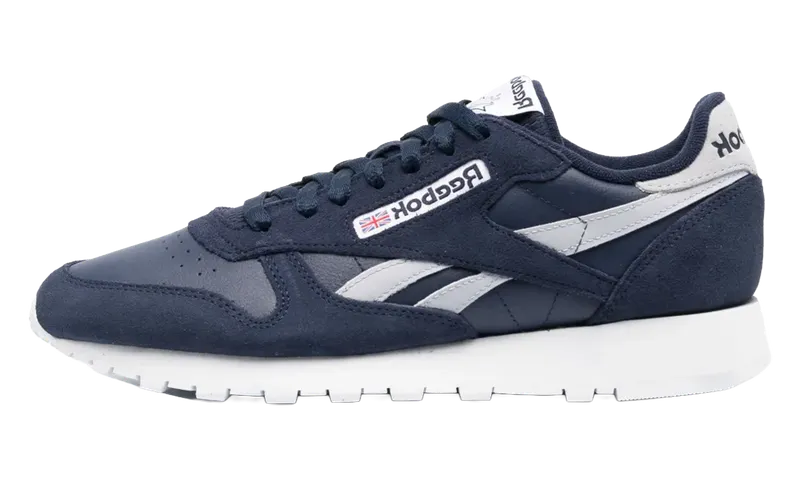 Reebok Classic Leather “Vector Navy Cold Grey” “Navy/Grey” | HQ7136