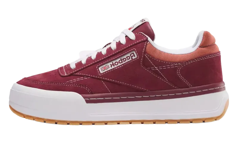 Reebok Club C Megacourt “Rich Maroon / Brick Red” | 100201-244