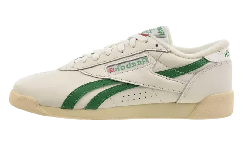Reebok Freestyle Lo Shoes “Chalk/Glengreen/Paperwhite” | 100256-054