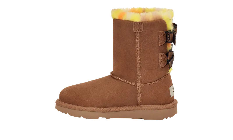 Ugg Bailey Bow Plaid Punk GS “CHESTNUT” | 1134930Y-CHE
