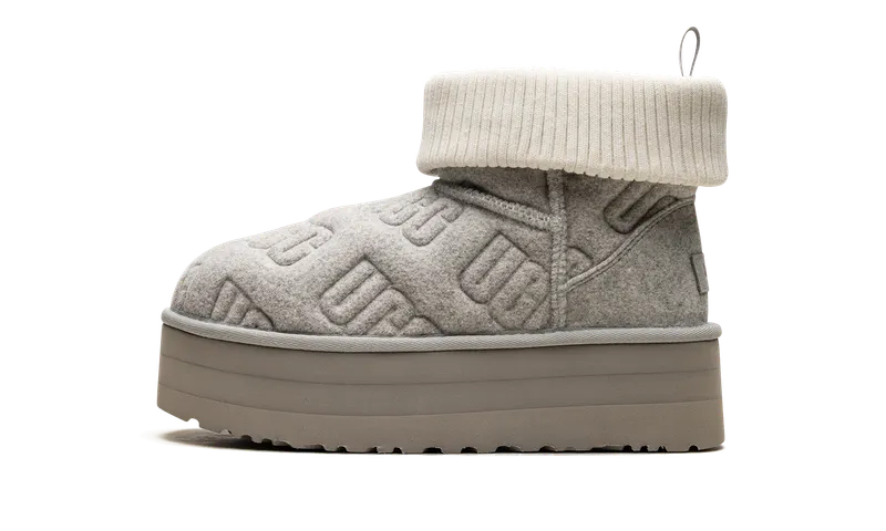 Ugg Classic Mini Platform Felted “Grey” “Grey/Grey” | 1144047-GREY