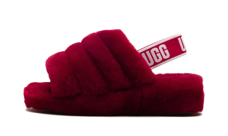 Ugg Fluff Yeah Slide “Red” | 1095119-RBRD