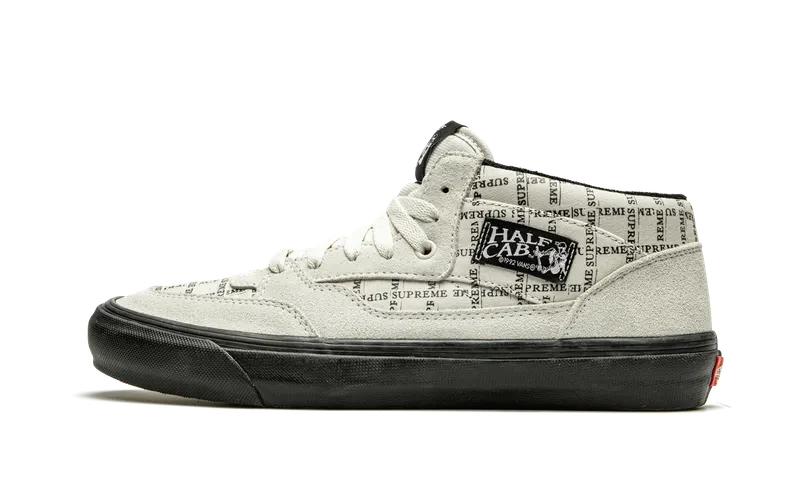 Vans Half Cab Pro Supreme “Supreme – Grid Logo – White” | VN0A3QPH2YV